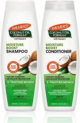 Palmers Moisture Boost 400ml Shampoo & Conditioner Coconut Oil Dry Damaged Hair • £13