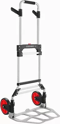 Folding Hand Truck Dolly 380LB Heavy Duty Luggage Cart With Telescoping Handle • $72.99