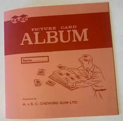 A&BC GUM CARD ALBUM In MINT CONDITION - Reproduction. LAST 3 • £14