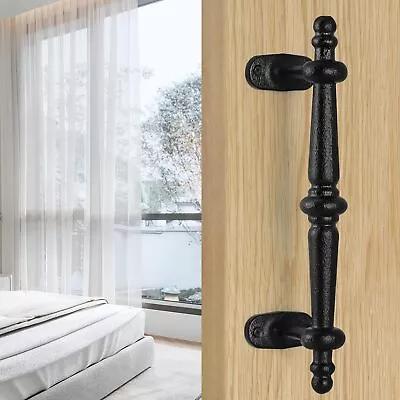 Barn Door Pull Handle 9  Heavy Solid Cast Iron Gate Handle Rustic Door Handle  • $22.64