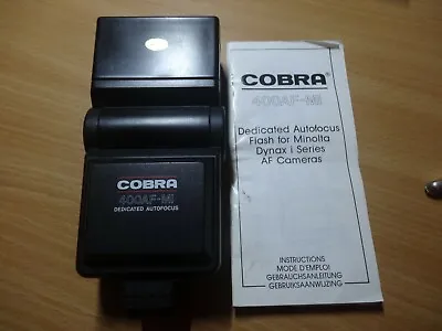 COBRA 400AF Mi  Dedicated Minolta AF 35mm Flash Unit. • £4