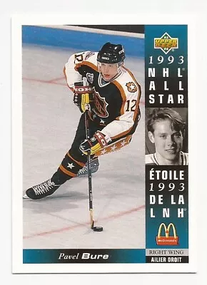 1993-94 Upper Deck Mcdonalds Hockey Pavel Bure Card #mcd-02 • $1.25