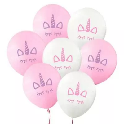 20PCS Unicorn 10  Latex Balloons Birthday Party Decorations Girls Magical Pink • £3.99