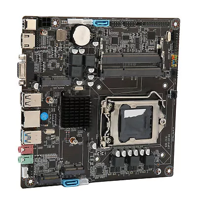 H81 Mini ITX Motherboard LGA 1150 Slot Dual Channel DDR3 Support For Core I3 ADS • $51.70