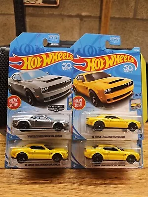 2018 Hot Wheels Factory Fresh ‘18 Dodge Challenger SRT Demon Lot Yellow & Zamac • $35