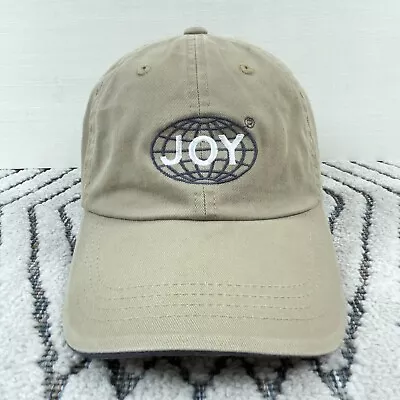 Joy Global Hat Cap Strap Back Tan Khaki Coal Mining Dad Baseball Vintage Y2K 00s • $19.91