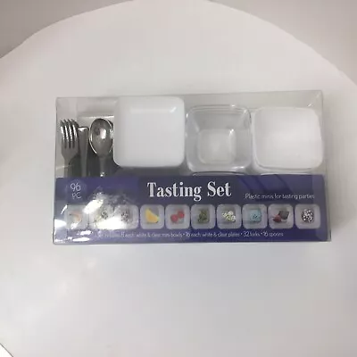 Tasting Set Horderves/Finger Foods Plastic 96 Pieces NIB • $9.99