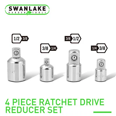 Socket Adapter And Reducer Set 4pc 3/8  1/4  1/2  Ratchet Wrench Socket Drive • $7.99