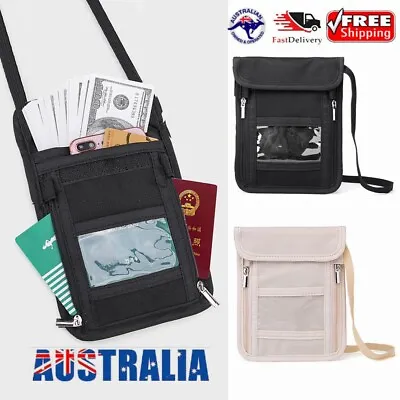 $16.78 • Buy Card Money Anti-Theft Bag RFID Blocking Travel Neck Pouch ID Card Pouch Wallet 