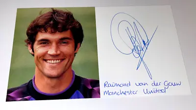 Raimond Van Der Gouw Signed Club Card  Photo Autograph Manchester United Man Utd • £9.99