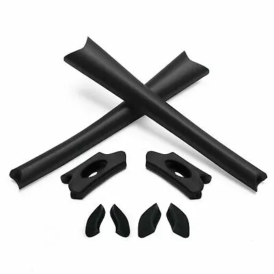 IR Black Ear Socks & Nose Pieces Replacement Rubber Kits For-Oakley Flak Jacket • $11.99