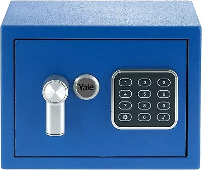 Safe Electronic Mini Blue Security Strong Yale Locks Keypad Steel House Office • £61.99