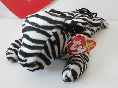 TY RETIRED Beanie Baby/ Babies Ziggy The Zebra MWMT • £5