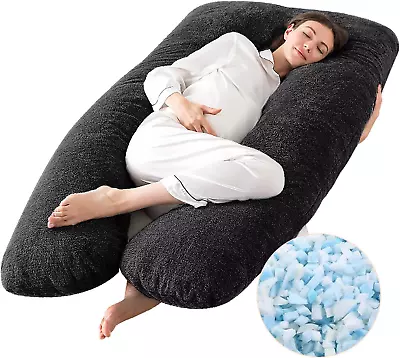 Pregnancy PillowsU-Shaped Pregnancy Pillows For SleepingMemory Foam Filling Fu • $46.88