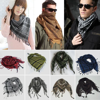 £8.72 • Buy Arab Shemagh Keffiyeh Unisex Military Tactical Palestine Scarf Shawl Kafiya Wrap
