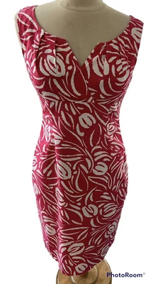 £20 • Buy Jessica Howard Cerise Pink & White Dress Special Occassion Size 10