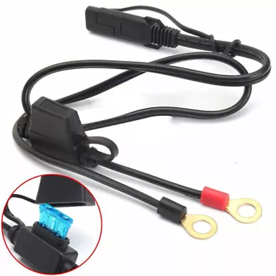 12V Motorcycle SAE Adapter Battery Charger Terminal Ring Connector Cable Harness • $8.54