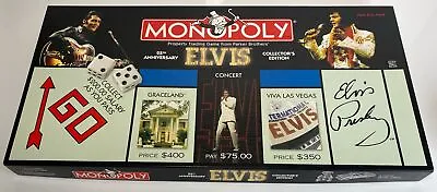 Elvis Presley Monopoly 2002 25th Anniverary Collectors Edition Board Game Sealed • £44.99