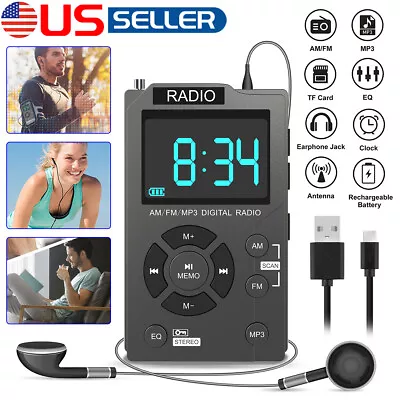 Portable Bluetooth MP3 Player HIFI Music Speakers FM AM SW Radio Recorder 2023 • $20.88