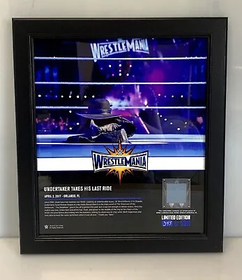 $229.95 • Buy WWE Undertaker Wrestlemania The Last Ride W/ Ring Canvas Limited Ed. 345/500