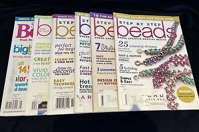 Step By Step Beads Magazines Lot Of 6- 2005 2007 2009 • $5.95