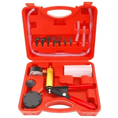 2 In 1 Brake Bleeder & Vacuum Pump Gauge Test Tuner Kit Tools DIY Hand Tools Hot • $20.69