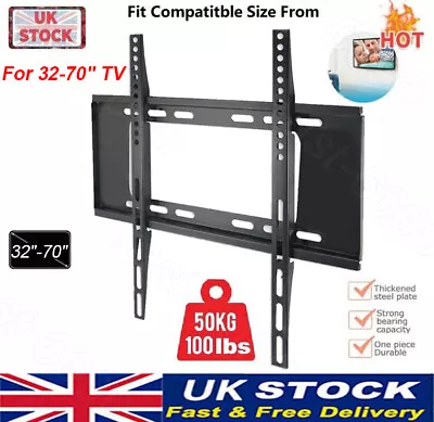 Tv Wall Bracket Mount For 32 40 42 49 50 55 60 65 70 Inch Flat 3d Lcd Led Plasma • £8.76