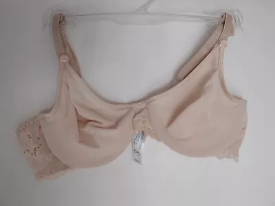 Vintage  BARELY THERE BEIGE 34B Underwire Stretchy Cups Soft  UNLINED Bra #4320  • $8.49