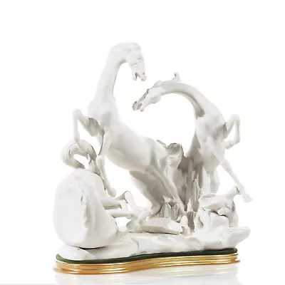 Lladro 1022 Porcelain Playful Horses Sculpture • $2695