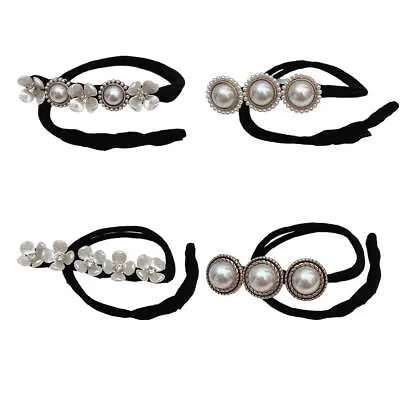 $2.55 • Buy Fashion Flower Pearl Hairpin Bun Maker Twist Headband Hair Accessories U FAST.