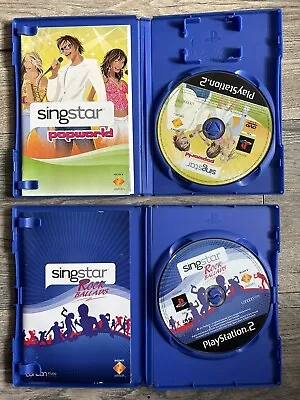 £6 • Buy Sing Star Disc Bundle Rock Ballads + Pop World Ps2
