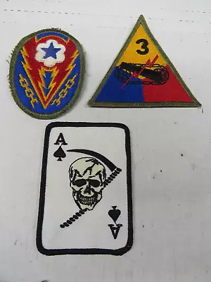 Ace Of Spades Death Card Patch Skull Sickle Vietnam Jinx Superstition Plus More • $17.50