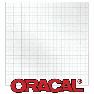 Oracal 12  X 50' Feet Roll Clear Transfer Tape W/Grid For  Assorted Sizes  • $10.57