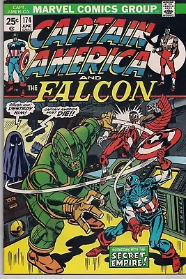 Captain America #174 Marvel Comics 1974 FN+ 6.5 • $11.99