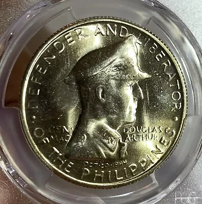 1947-S Philippines MacArthur One Peso PCGS MS64 • $99