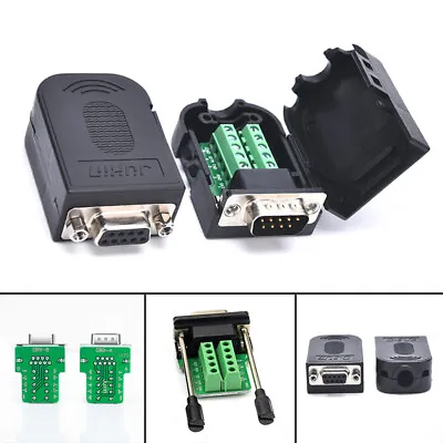 DB9 Connector RS232 Male Female 9 Pin RS485 Breakout Terminals COM Connecto X$ • $2.72