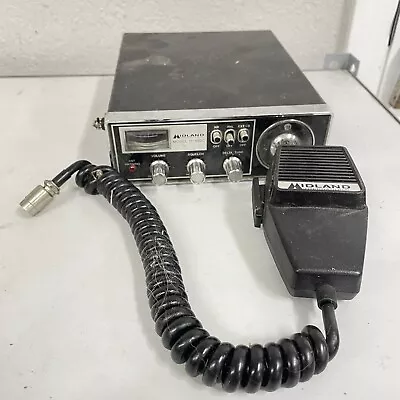 VTG Midland International Model 13-882C 23 Channel  CB Mobile Radio Mic Untested • $28