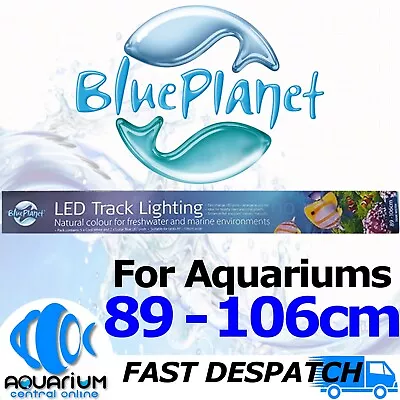 Blue Planet Aquarium Fish Tank Light LED Track Lighting 7 POD 3ft 90cm • $147.99