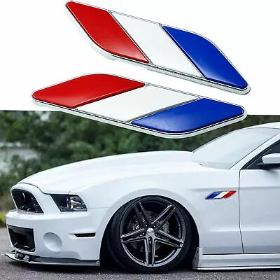 2x French France Flag Emblem Decal Badges For Car Side Door Fender Trunk Grill • $10.98