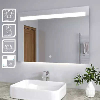 1000x700mm LED Bathroom Mirror Wall Touch Backlit Vanity Mirror Anti Fog Touch • $169.90