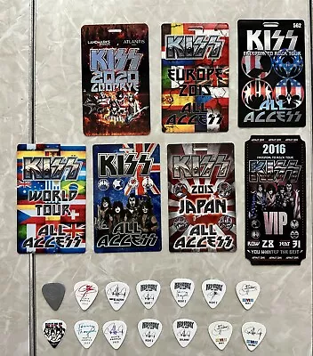 Kiss Backstage Passes & Random Kiss Guitar Picks • $75