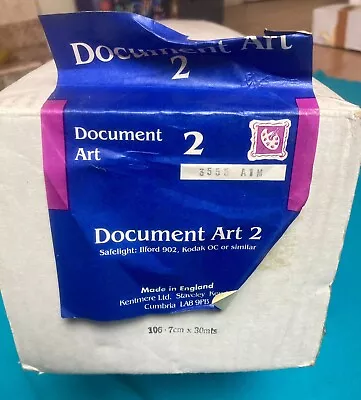 Kentmere FB 30m Roll Document Art Darkroom Photographic Paper Sealed • £1349