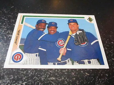 Ryne Sandberg (chicago Cubs - 2b) 1991 Upper Deck MVP LINE-UP CARD #725 Mint • $1.25