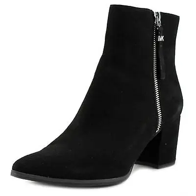 Michael Kors Women's Dawson Bootie Black Suede Zip Boots 9.5 • $134.99