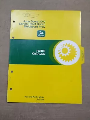 John Deere 3200 Spring Reset Drawn Moldboard Plow Parts Catalog PC-1506 • $13.25