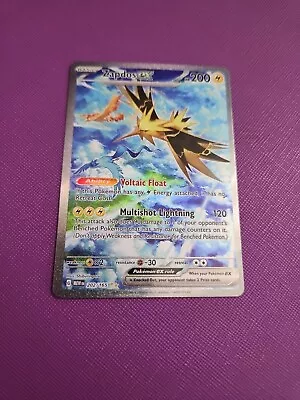 Pokémon - Zapdos Ex 202/165 SV 151 Special Illustration Rare Near Mint! • $37.99