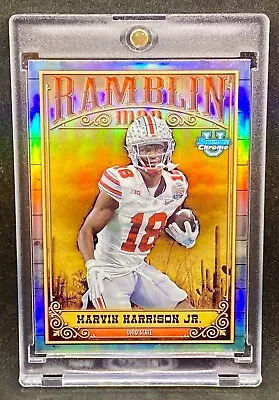 MARVIN HARRISON JR. ROOKIE REFRACTOR Holo Chrome RC - OHIO STATE MINT INVESTMENT • $35.99