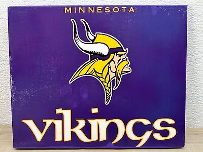 NFL Minnesota Vikings Wall Decor Painted Picture Framed Sign Size: 10x8 Inches • $13.20