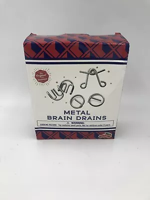 3-pcs Metal Brain Drains Wire Puzzle Test Mind Logic Game Brain Teaser Magic Tri • $6.75