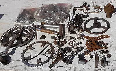 #A2)  Lot Of Steel Parts. Steam Punk Industrial Art. Gears &... 19 Lbs. To Ship • $18.98